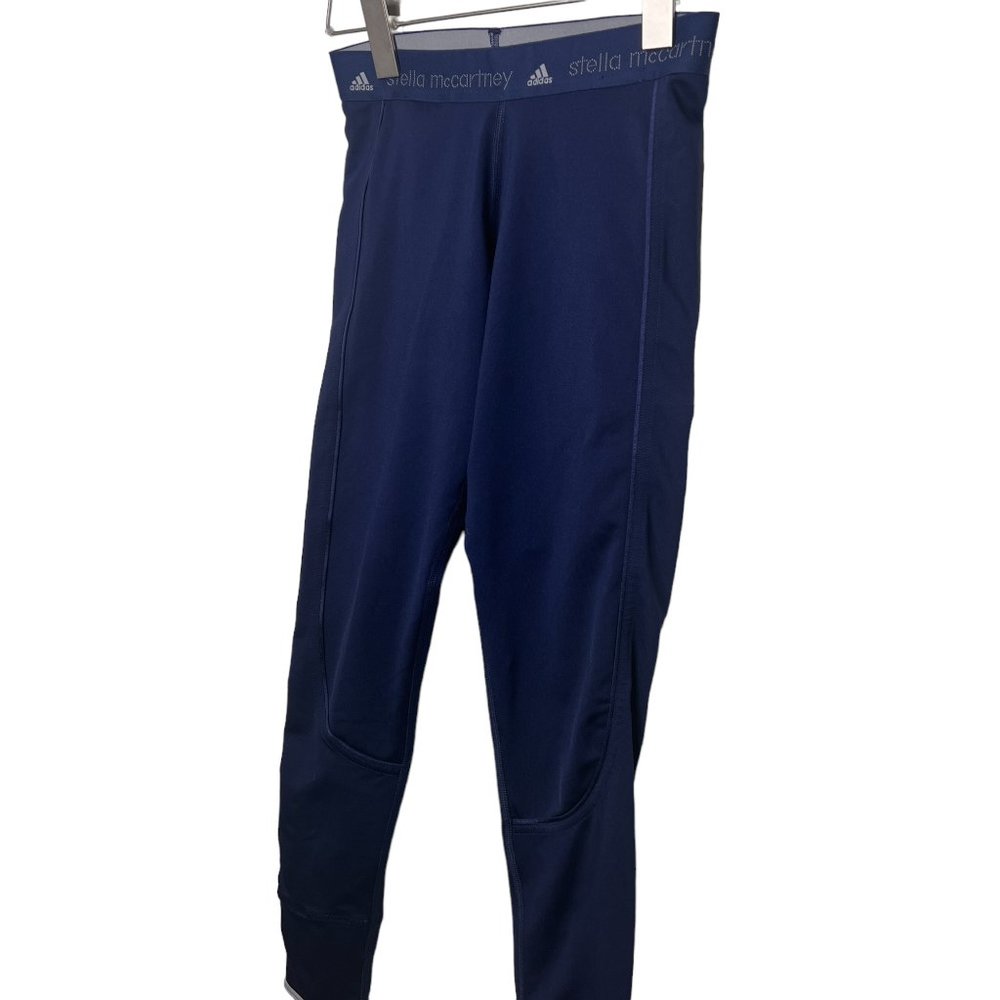 NWOT Stella McCartney Adidas Leggings Navy Grey Size XS - Picture 6 of 12